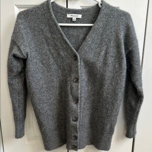Madewell Gray Cardigan Sweater
